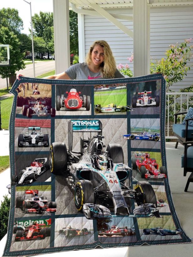 Formula One F1 Quilt Blanket with Sports Theme