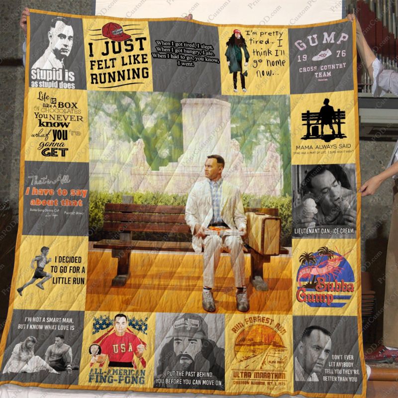 Forrest Gump Movie Inspired Quilt Bedding Set - Ideal for Movie Buffs