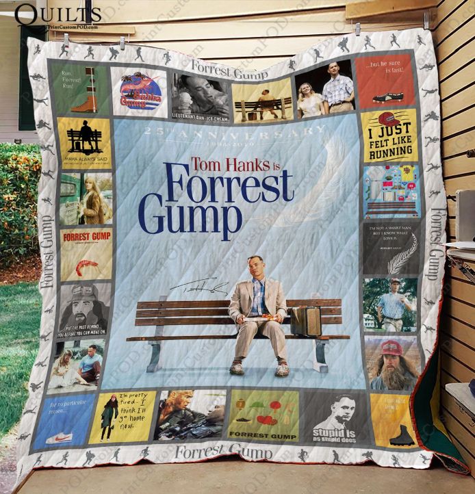 Forrest Gump Tom Hanks Quilt Blanket - Relive the Classic Movie