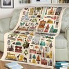 Four Parks Icons Disney Cartoon Fleece Blanket: Bright and Colorful for Any Disney Fan