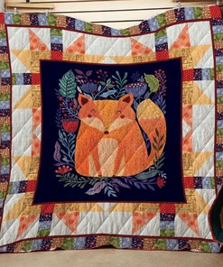 Fox In Natural Quilt Bedding Set with Nature Design