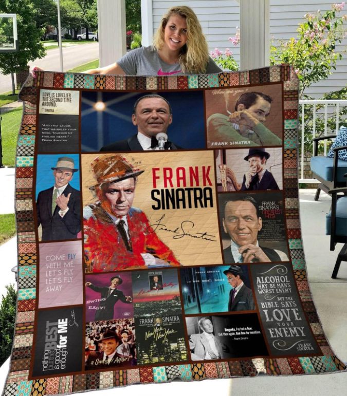 Frank Sinatra Hvt250503 Quilt Blanket - Celebrate the music of Frank Sinatra with this stylish quilt blanket.