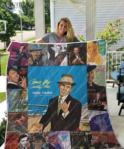 Frank Sinatra Ol'Blue Eyes Albums Collection Quilt Blanket - A Classic Addition to Your Bedroom