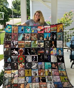Frank Sinatra Style Collection All Albums Vintage Quilt Bedding Set for Fans