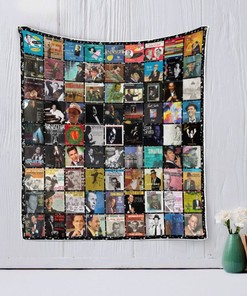 Frank Sinatra Style Collection Quilt Blanket for Classic Music Fans