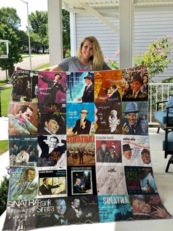 Frank Sinatra Vintage Quilt Blanket - The Voice for Fans