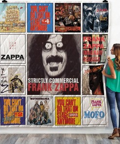 Frank Zappa Albums Collection Quilt Blanket - Stay Cozy With Frank Zappa's Best Albums Quilt Blanket For Fans
