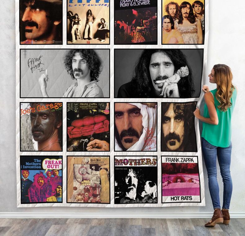 Frank Zappa For Fans Combined Retro Quilt Blanket - Freaky Music for Fans