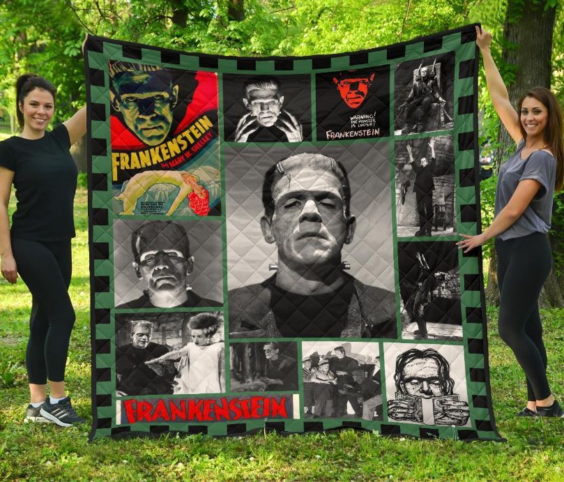 Frankenstein 1931 Movies Fan Gift Quilt Blanket NH08 for Horror Film Buffs