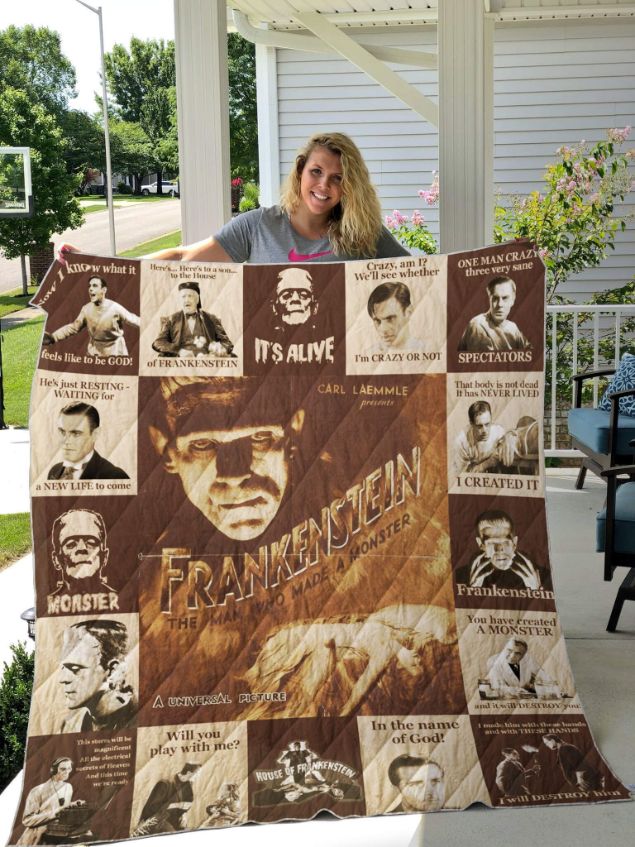 Frankenstein Monster Collection Quilt Bedding Set for Horror Fans