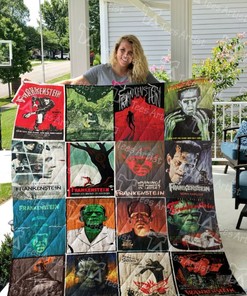 Frankenstein Warning Collection Quilt Bedding Set - Stay Away from This Quilt Bedding Set