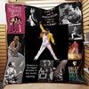 Freddie Mercury Legend Quilt Bedding Set with Great Quotes