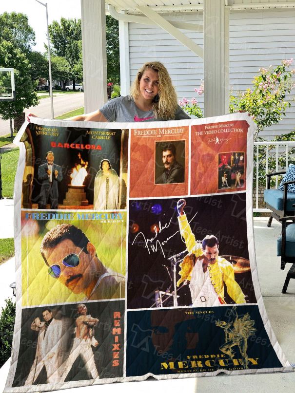 Freddie Mercury Remixes Quilt Bedding Set with Musical Touch