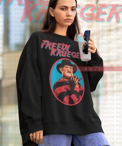 Freddy Krueger Nightmare Vintage Sweatshirt, Jason Voorhees Horror Movie Tee, Halloween Gift