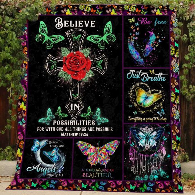Free As A Butterfly Quilt Bedding Set Perfect for Life's Journey