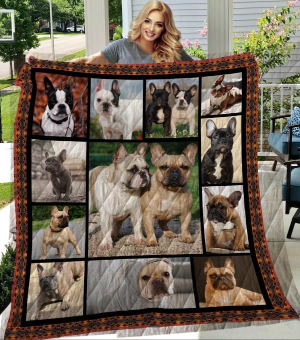 French Bulldog with Friend Quilt Bedding Set for Dog Lovers