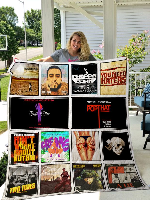 French Montana Pop That Vintage Quilt Bedding Set - Perfect for Hip Hop Fans