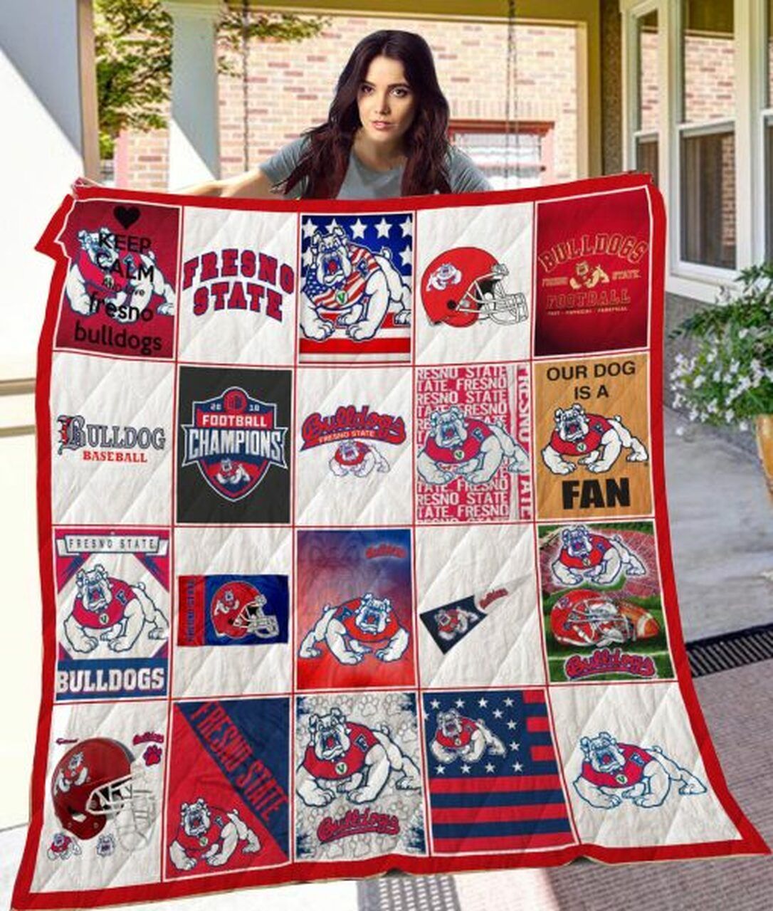 Fresno State Bulldogs Ncaa Quilt Blanket - Show Your Support in Style