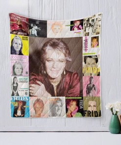 Frida Anni-frid Lyngstad Retro Quilt Blanket - Add a Touch of Retro to Your Bedroom with this Quilt Bedding Set