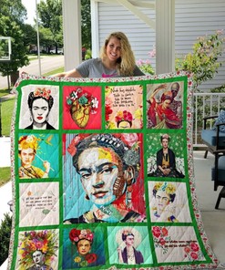 Frida Kah Art Mexican Inspired Quilt Bedding Set
