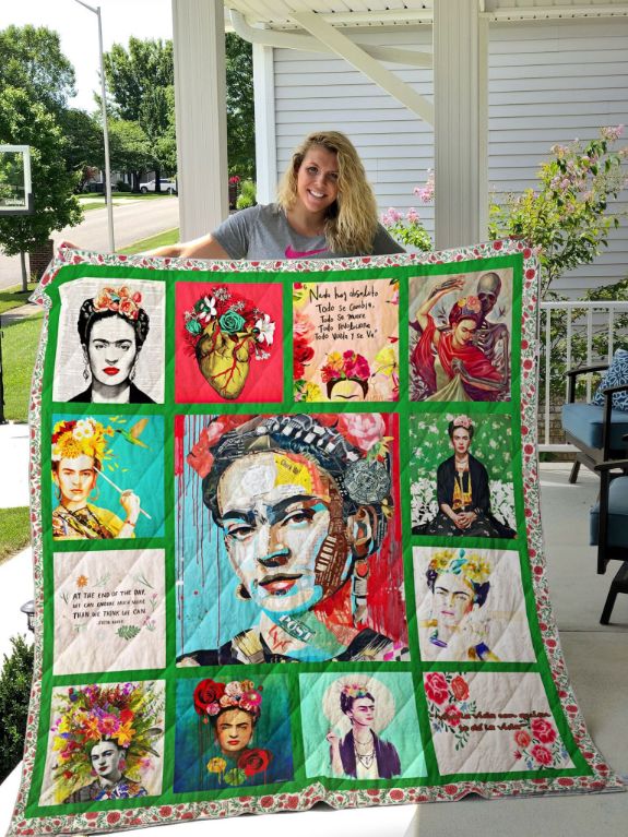 Frida Kah Art Mexican Inspired Quilt Bedding Set