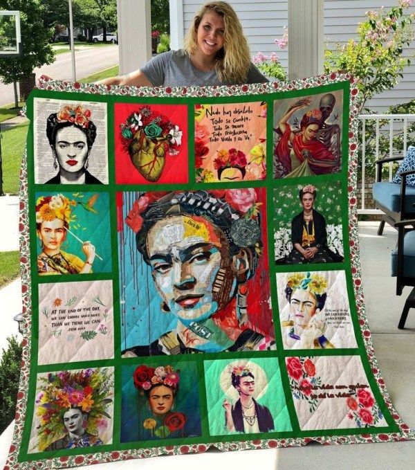Frida Kahlo Collection Quilt Blanket for Art Admirers