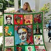 Frida Kahlo Inspired Quilt Bedding Set Vintage Style for Girls