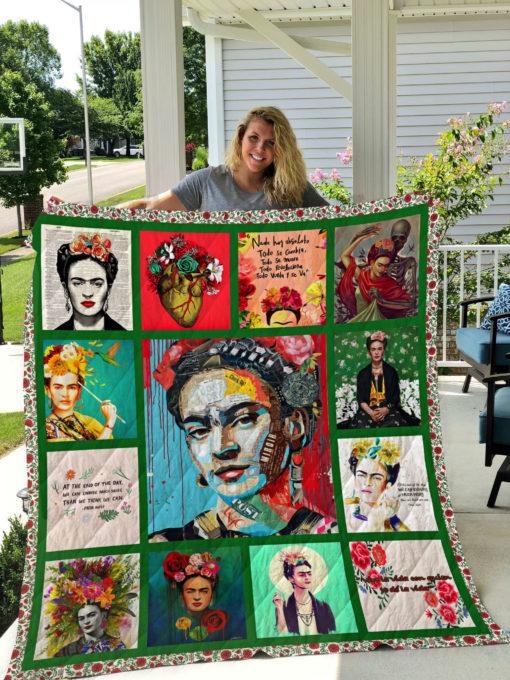 Frida Kahlo Inspired Quilt Bedding Set Vintage Style for Girls