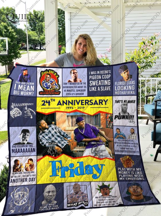 Friday Collection Movie Collection 24th Anniversary Quilt Blanket for Cult Classic Fans