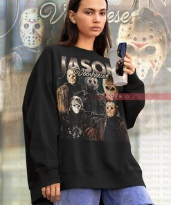 Friday the 13th Voorhees Horror Sweatshirt | Scary Jason Sweater | Vintage Movie Shirts Homage | Myers Retro Clothing