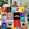 Friends Collection Quotes I'll Be There For You Quilt Blanket for Fans of Friends