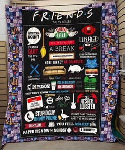 Friends Forever Fabric 3d Quilt Blanket - Perfect Gift for Friends and Family