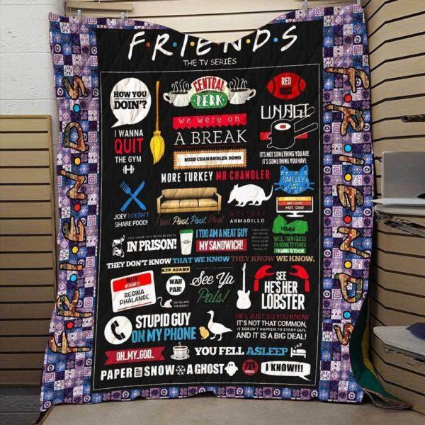Friends Forever Fabric 3d Quilt Blanket - Perfect Gift for Friends and Family