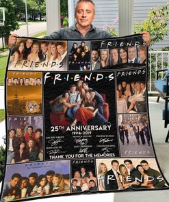 Friends Sitcom 25th Anniversary Quilt Blanket - A Must-Have for Fans of the Show