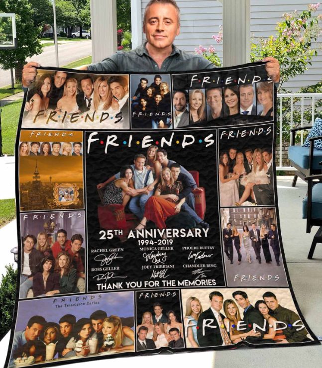 Friends Sitcom 25th Anniversary Quilt Blanket - A Must-Have for Fans of the Show