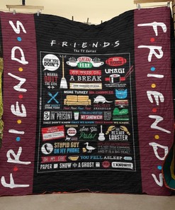 Friends TV Series Funniest Moments Quilt Bedding Set