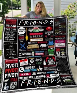 Friends TV Show Quilt Bedding Set for Fans