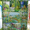Frog Cg080526 Quilt Blanket Bed Set with Cartoon Style