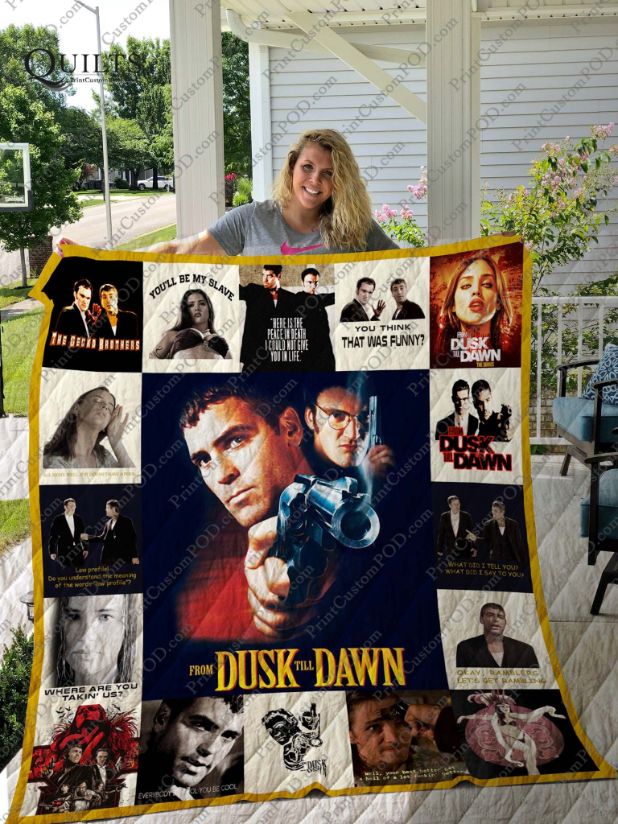From Dusk Till Dawn You'll Be My Slave Quilt Blanket for Horror Lovers