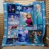 Frozen II Kristoff Olaf Anna Comfy Sofa Throw Blanket Gift Set for Fans
