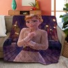 Frozen Song Lyric Elsa Fleece Blanket Gift Set for Fans with Musical Touch