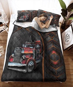 Full Size Quilt Bed Set with Carbon Pattern for a Cozy Bedding Option