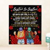 Fun Loving Sister To Sister Fleece Blanket Quilt Bedding Set for Sisters