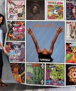 Funkadelic Free Your Mind Albums Combined Quilt Bedding Set - Ideal for Fans of Funk Music