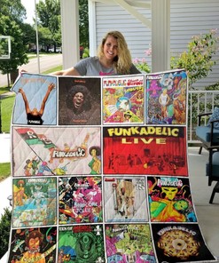 Funkadelic Live Albums Collection Quilt Blanket - Stay Cozy With Funkadelic's Best Live Albums Quilt Blanket For Fans