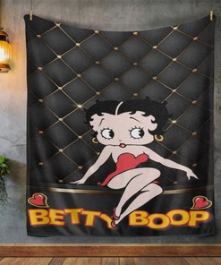 Funny Betty Boop: Quilt Bedding Set with Premium Blanket for Betty Boop Fans