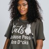 Funny Cat Shirt | Less People More Cat Tee | Cat Dad Tshirt | Cute Cat Lover Gift | Movie Fans Gifts