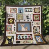 Funny Chihuahua on the Frame Quilt Blanket for a Touch of Humor