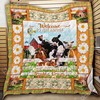 Funny Cows Welcome to the Ranch Quilt Blanket for Animal Lovers with a Sense of Humor