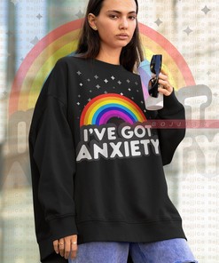 Funny LGBT T-Shirt | Anxiety Pride Months Shirts for Human's Rights